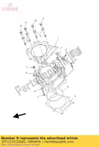 yamaha 3YF113510000 gasket, cylinder - Bottom side