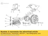 GU98620245, Piaggio Group, ?ruba imbusowa m5x45 moto-guzzi california ii gt le mans ntx sp ii t3 t5 v x 350 500 650 750 850 1000 1985 1986 1987 1988 1992 1995, Nowy