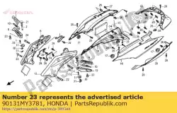 Aqui você pode pedir o parafuso, torx, 5x14 em Honda , com o número da peça 90131MY3781: