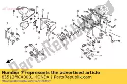 Here you can order the no description available at the moment from Honda, with part number 83512MCA000: