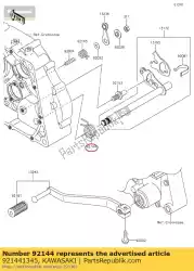 veer, verander pedaal r zx1000-b van Kawasaki, met onderdeel nummer 921441345, bestel je hier online: