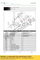 65343100RP, Piaggio Group, parte posterior del cuerpo lado izquierdo gilera piaggio fuoco mp mp3 500 2007 2010 2013, Nuevo