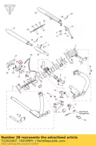 triumph T2202087 soupape d'échappement de l'actionneur - La partie au fond