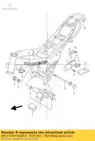 6813106F00BN7, Suzuki, emblema, quadro suzuki tr 50 2000, Novo