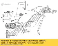 638510, Piaggio Group, lâmpada de sinalização gilera piaggio nrg nrg mc ntt storm typhoon zip 50 125 1995 1996 1998 1999 2000 2003 2004, Novo