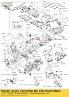 110571987, Kawasaki, 01 soporte, cuerno kawasaki  800 2019 2020 2021, Nuevo