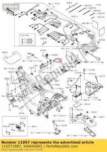 kawasaki 110571987 01 wspornik, klakson - Dół