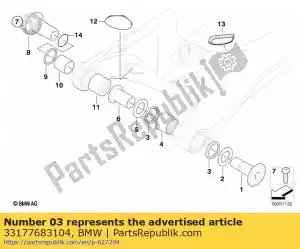 bmw 33177683104 joint d'arbre - 25x32x4 - La partie au fond