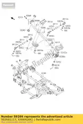 Here you can order the joint-ball from Kawasaki, with part number 592661117: