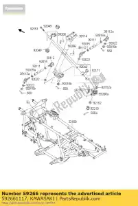 Kawasaki 592661117 joint-ball - Bottom side