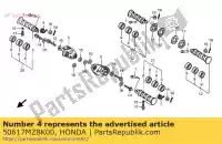 50617MZ8K00, Honda, primavera, r. ritorno passo honda vt 600 1998 1999, Nuovo