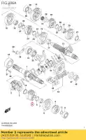 2423102F30, Suzuki, versnelling, 3rd.dr suzuki  dl sv 1000 2003 2004 2005 2006 2007 2008 2009 2010 2014 2015 2016 2018, Nieuw