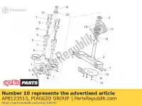 AP8123513, Piaggio Group, Screw aprilia  caponord etv pegaso pegaso strada trail 650 660 1000 1992 1997 1998 1999 2000 2001 2002 2003 2004 2005 2006 2007 2008 2009, New