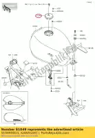 510490003, Kawasaki, tappo serbatoio, carburante vn1600-a1 kawasaki  en vn vulcan 500 800 1500 1600 1700 2000 2000 2001 2002 2003 2004 2005 2006 2008 2009 2010 2011 2012 2013 2014 2015 2016 2019 2020 2021, Nuovo