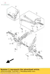 Qui puoi ordinare staffa, piede anteriore da Suzuki , con numero parte 4352141G00: