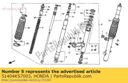 Aquí puede pedir espaciador, primavera (sh de Honda , con el número de pieza 51404KS7003: