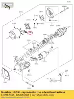 130912068, Kawasaki, 01 supporto, spazzola kawasaki  400 2017 2018 2019 2020 2021, Nuovo