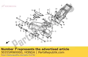 Honda 50355MW0000 plate, engine hanger - Bottom side