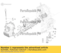 Aprilia 82948R, Montage oliepomp, OEM: Aprilia 82948R