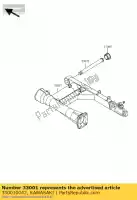 330010042, Kawasaki, Arm-comp-swing kawasaki vn classic a d mean streak b tourer  vn1600 1600 , New