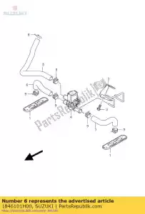 suzuki 1846101H00 mangueira, 2º ar va - Lado inferior