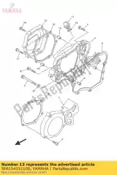 Here you can order the cover, 1 from Yamaha, with part number 5PA154151100: