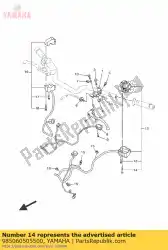 Qui puoi ordinare vite, testa piana (4as) da Yamaha , con numero parte 985060505500: