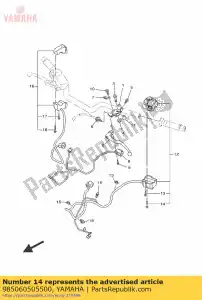 yamaha 985060505500 vite, testa piana (4as) - Il fondo