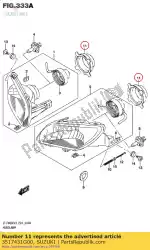 Ici, vous pouvez commander le couvercle, lampe frontale auprès de Suzuki , avec le numéro de pièce 3517431G00:
