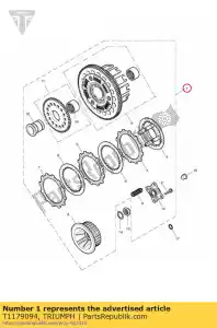 triumph T1179094 clutch assembly - Bottom side