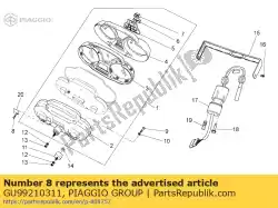 Ici, vous pouvez commander le vis autotaraudeuse 2. 9x9. 5 auprès de Piaggio Group , avec le numéro de pièce GU99210311: