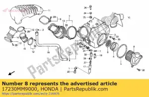 honda 17230MM9000 filtr powietrza - Dół