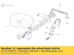 Aquí puede pedir cubrir de Piaggio Group , con el número de pieza GU32766810: