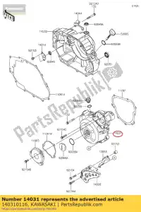 kawasaki 140310116 01 dekking-generator - Onderkant