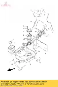 yamaha 5RU2414A0000 cover, filler - Bottom side