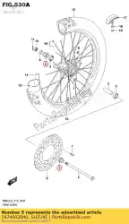 Qui puoi ordinare distanziale, ascia anteriore da Suzuki , con numero parte 5474002B40: