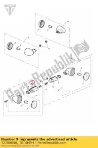 triumph T2700658 clamp indicator rh - Bottom side