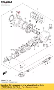 Suzuki 2746138B00 caja, engranaje final - Lado inferior