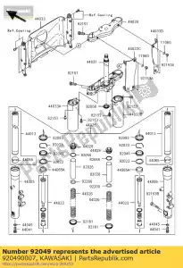 kawasaki 920490007 seal-olie vn1600-a1 - Onderkant