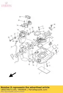 yamaha 18SE39071100 brandstofpomp comp. - Onderkant