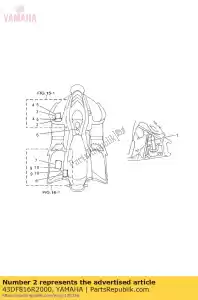 yamaha 43DF816R2000 etykieta, ostrze?enie ogólne informacje. - Dół