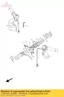 11DH29130000, Yamaha, supporto, leva in basso yamaha xt 660 2008 2009 2010 2011 2012 2015, Nuovo