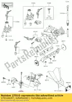 270100097, Kawasaki, Schakelaar, zijstandaard kawasaki er6n  d klx s kle versys er6f dtracker c klz a ninja ex krt edition b sl z t bx250 er650 abs br250 f ex650 sf w e er 6f 6n klx250 tracker 125 250r 300 klx125 1000 250sl z250sl z300 150 ex300 se 300se klx150bf klx250s klx230 650 250 230 , Nieuw