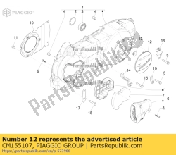 Aprilia CM155107, Cover piccola trasmissione 