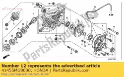 Aquí puede pedir cuña f, piñón (2. 12) de Honda , con el número de pieza 41455MG8000: