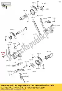 kawasaki 921531200 bolt kvf650-a1 - Bottom side