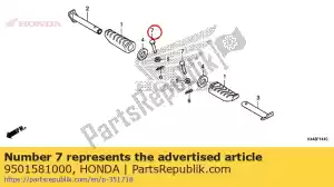 Honda 9501581000 pin a, bijrijderstap - Onderkant