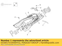 Tutaj możesz zamówić owiewka tylna. Zielony od Piaggio Group , z numerem części GU0657310000YV2: