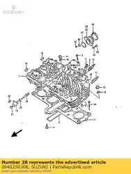 Tutaj możesz zamówić zacisk od Suzuki , z numerem części 0940250306: