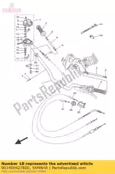 schroef (3he) van Yamaha, met onderdeel nummer 901490427800, bestel je hier online: